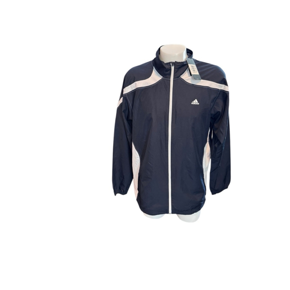 Adidas Other - Men's Adidas Dark Navy / black White Windbreaker Jacket XL